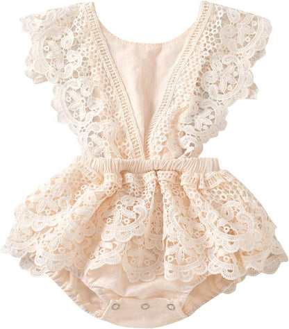 Baby Girl Lace Romper Boho Clothes Newborn Photography Outfits